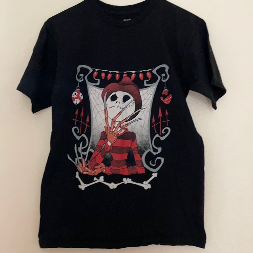 Tee fury gallery tee shirt size small nightmare before Christmas and Freddy